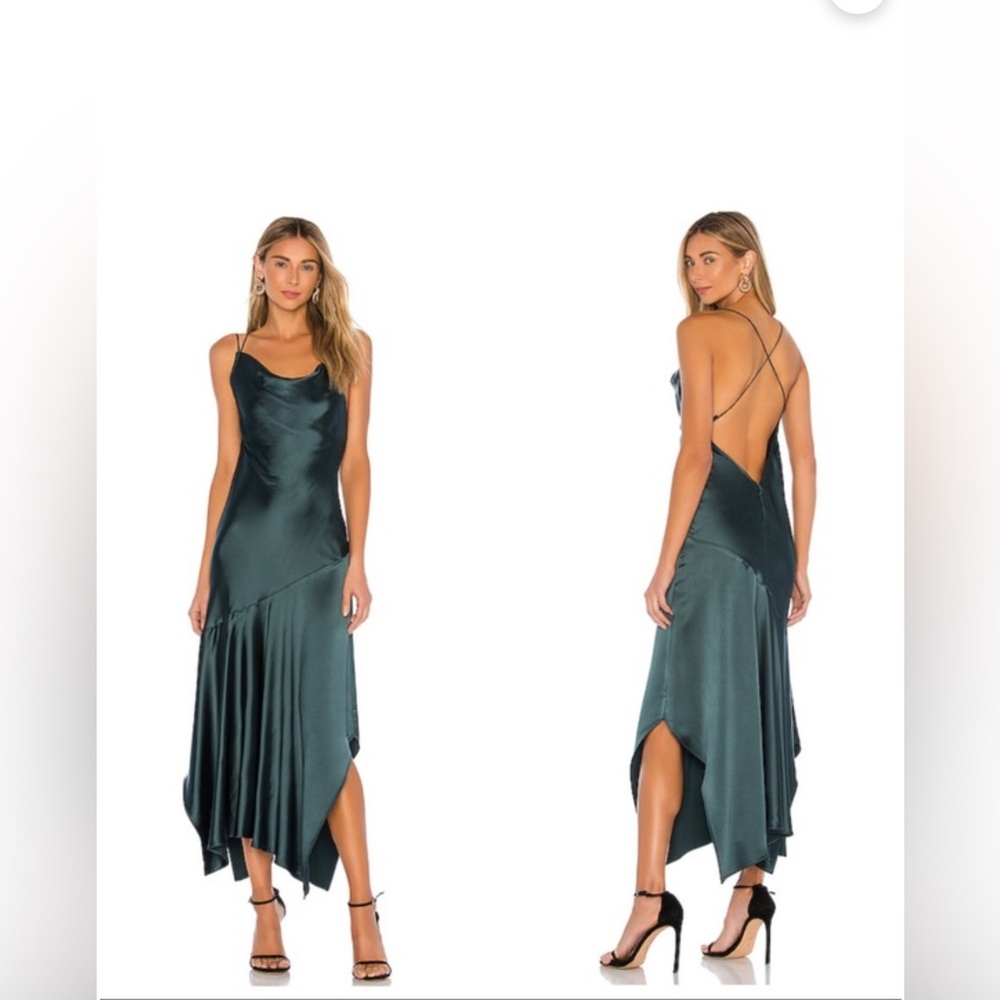 NBD Harley Midi Dress in Evergreen